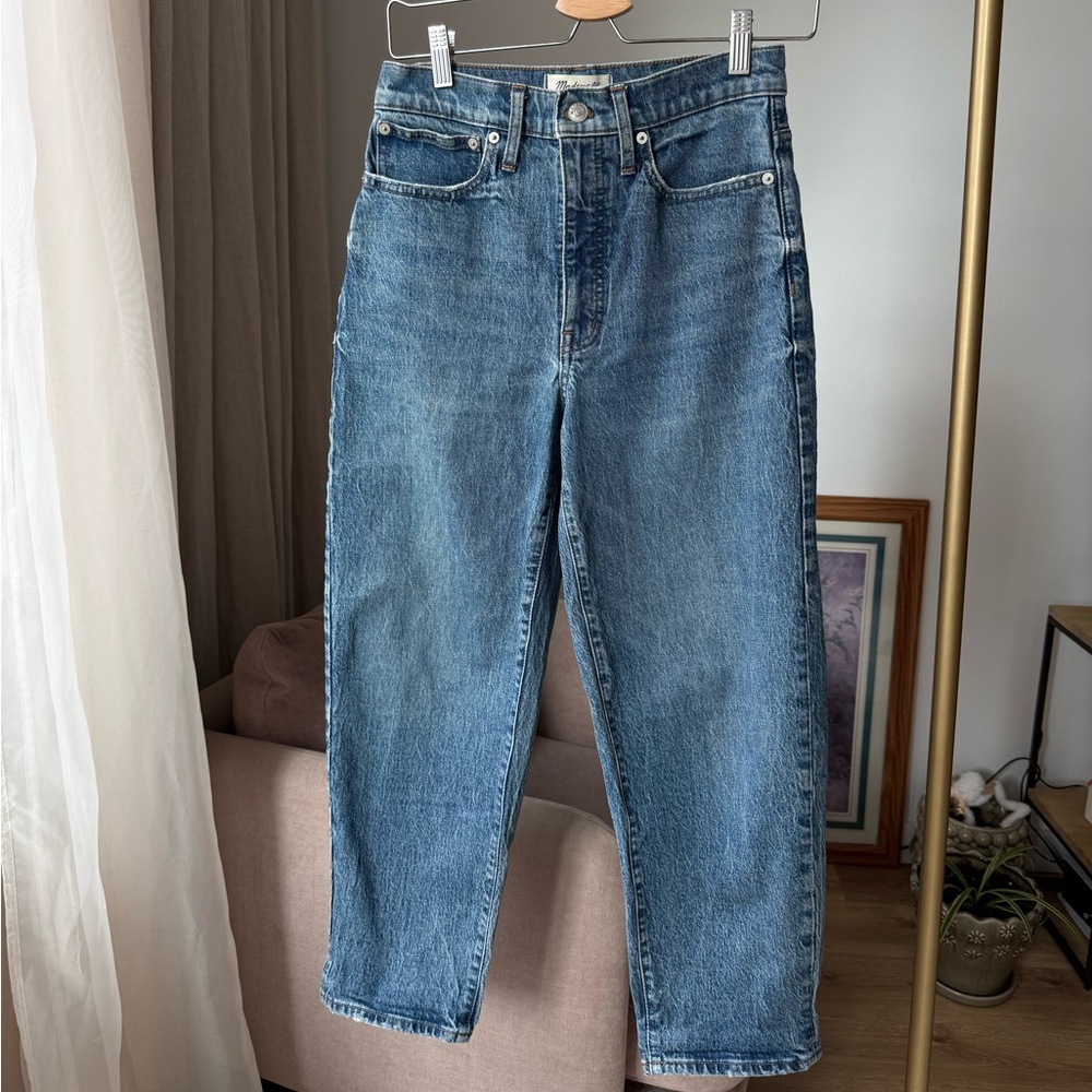 Madewell Balloon Jeans Blue High Rise, Trendy, Size 26 - Picture 3 of 14